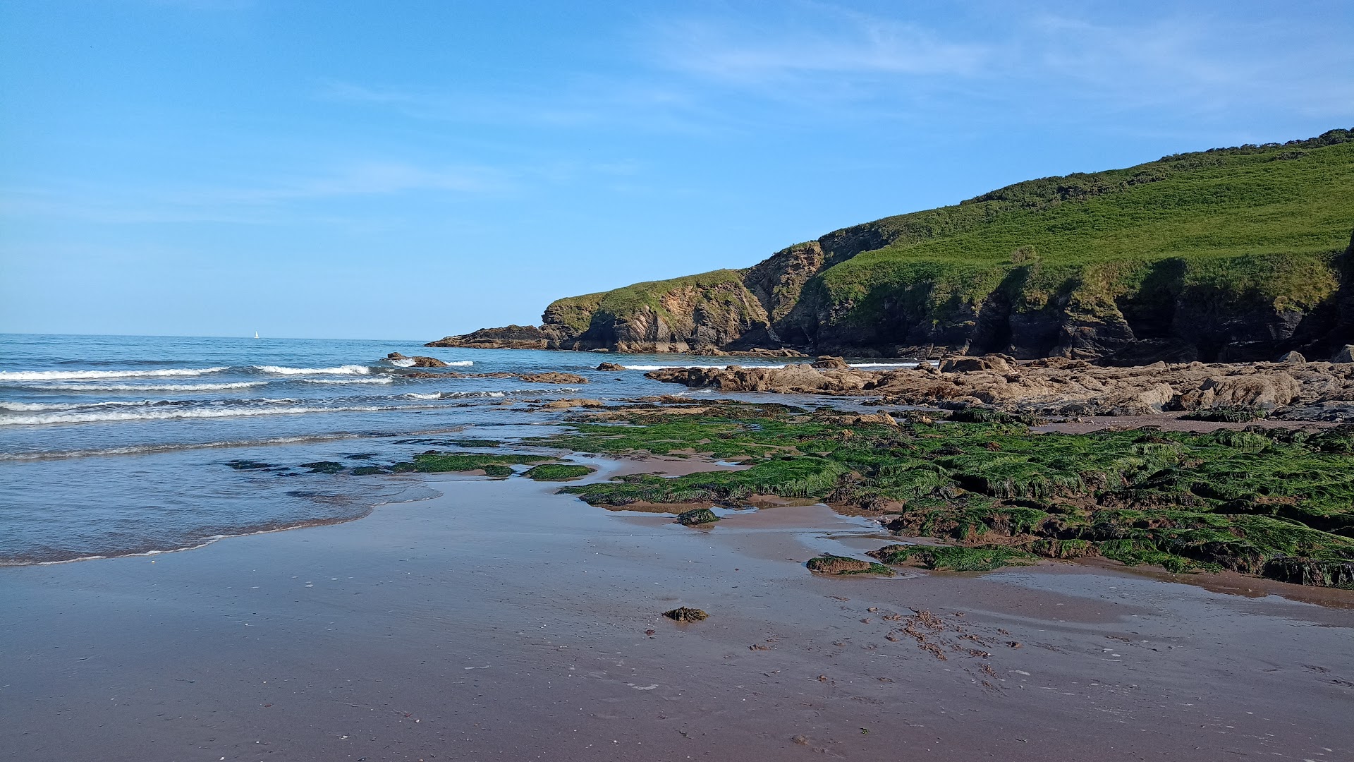 Man Sands dog-friendly beach, Torbay — year-round dog access