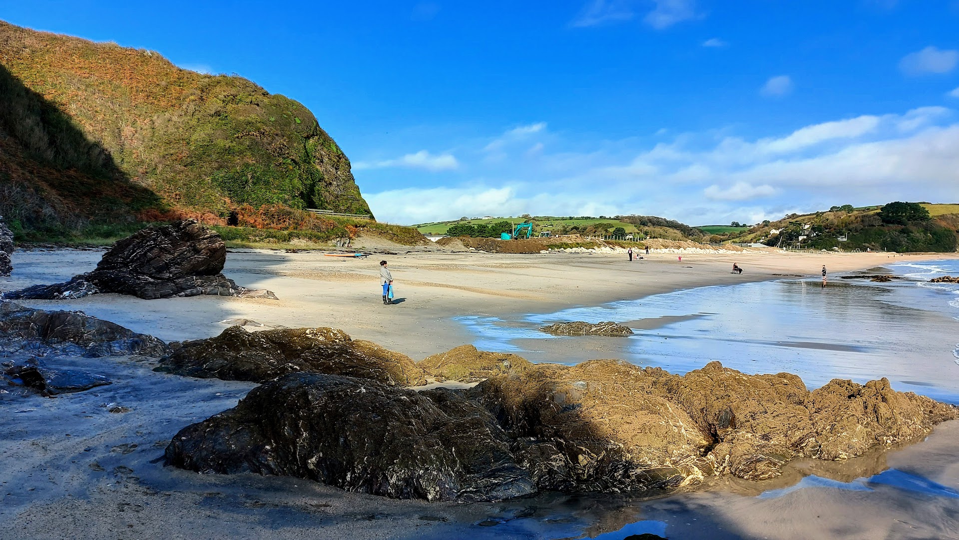 Pentewan Beach dog-friendly beach, Cornwall — seasonal dog access