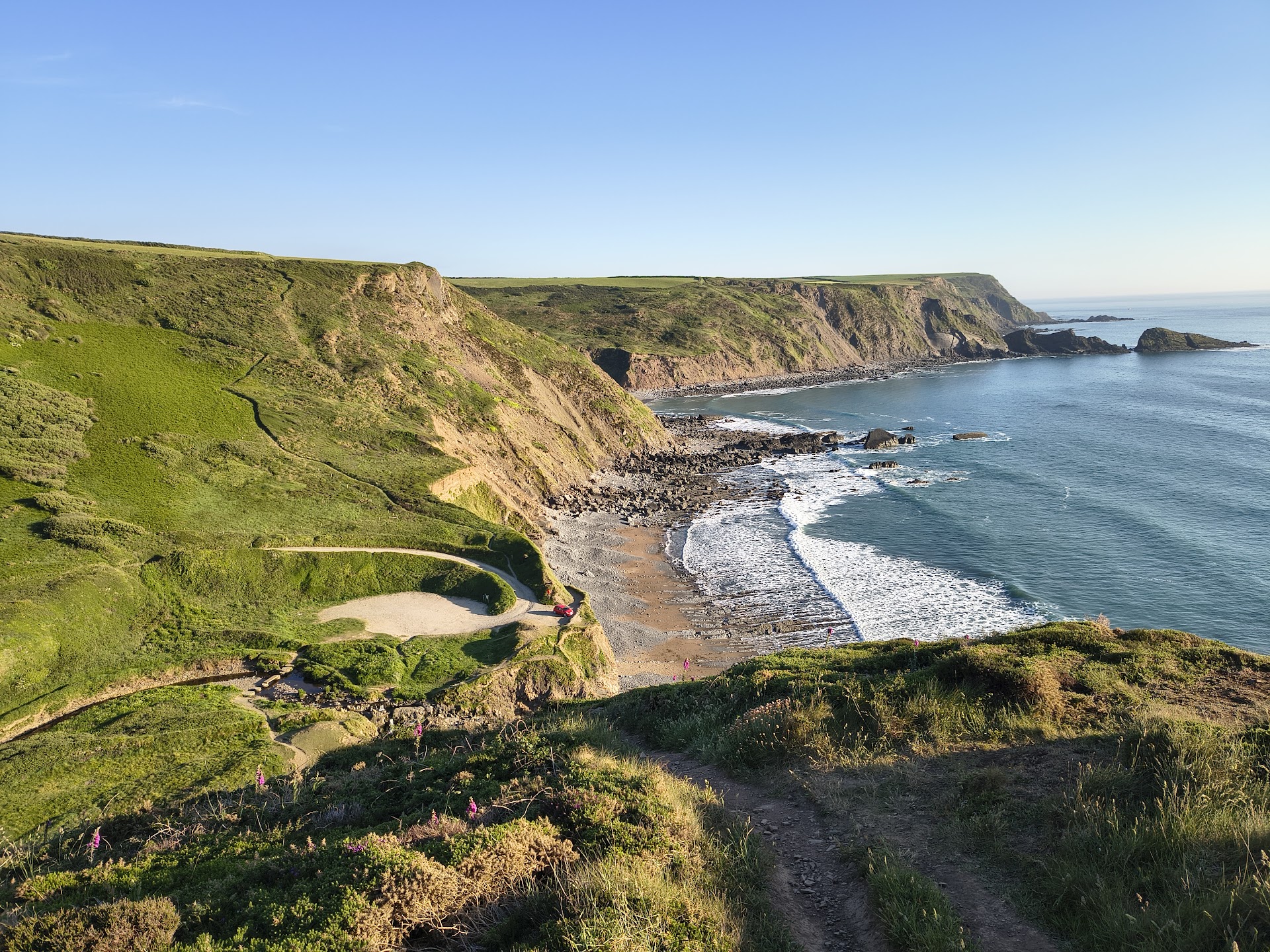 Welcombe Mouth Beach dog-friendly beach, North Devon — year-round dog access
