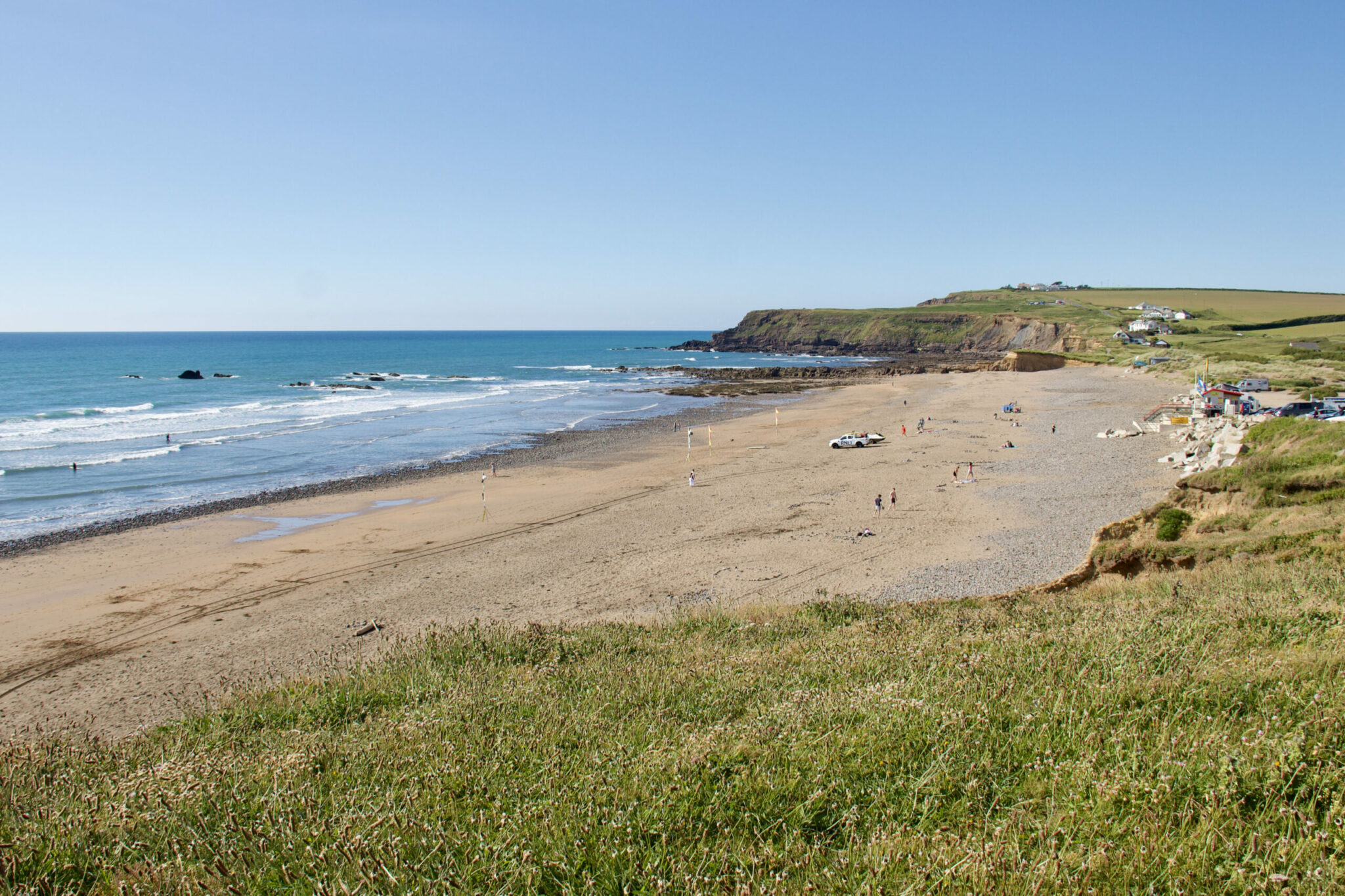 Widemouth Beach dog-friendly beach, Cornwall — seasonal dog access